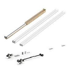 Pocket Door Frame Kit Pocket Door Kit for 24-36 in Wide 80 in High Door Steel