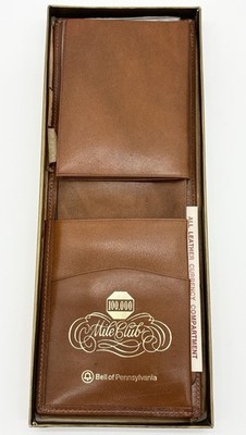 Vintage Bell Pennsylvania New Leather Wallet 100,000 Mile Employee Award