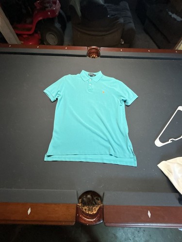 Polo Ralph Lauren Men's Classic Fit Short Sleeve Pique Polo Shirt Turquoise Larg
