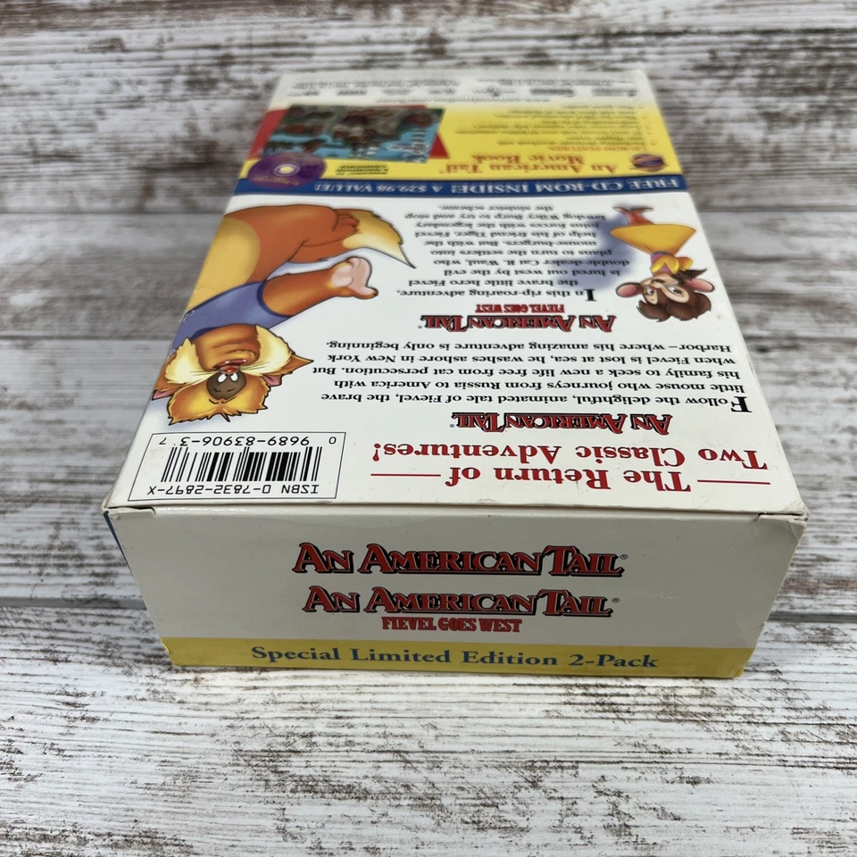 An American Tail(Used) & Fievel Goes West(NEW/NIB) (2 VHS Set) - Image 4 of 4