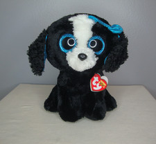 Beanie Boos TY Spaniel Terrier Plush Toy 9" Stuffed Animal Black Dog Tracey