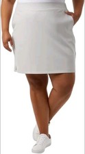 32 Degrees Cool Women's Soft 4-Way Stretch Comfort Skort, Light Gray, Size XXL