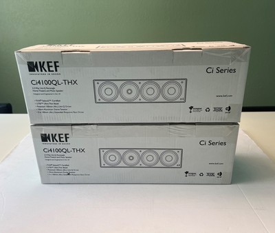 Brand New KEF Ci4100QL-THX In-Wall Speakers / 2 speakers
