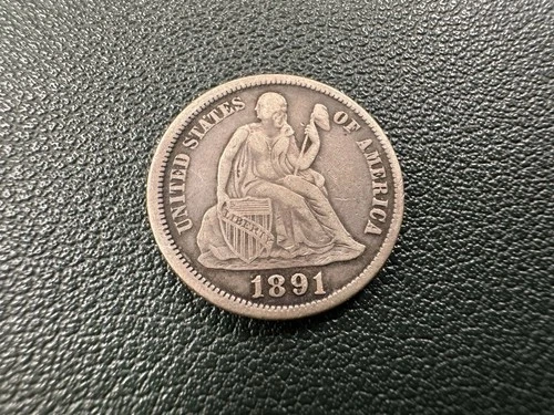 1891-O Seated Liberty Silver Dime XF  New Orleans -A64
