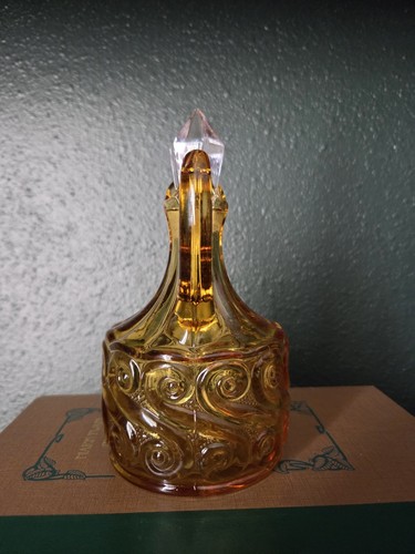 Fenton L.G. Wright Glass Repeat S Pattern Cruet Oil Bottle w/ Stopper Vintage - Picture 4 of 11