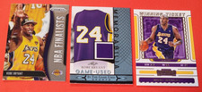 Kobe Bryant GAME USED JERSEY CARD + PRIZM INSERT +2019 CONTENDERS WINNING TICKET