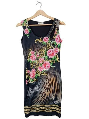 TATU Damen Etuikleid Pink Schwarz Braun Gr. 34 Casual Streetwear - Bild 1 von 3