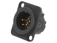 NC4MD-LX-B Steckverbinder: Xlr Buchse MäNnlich Pin: 4 Gerade LöTen 10A Neutrik
