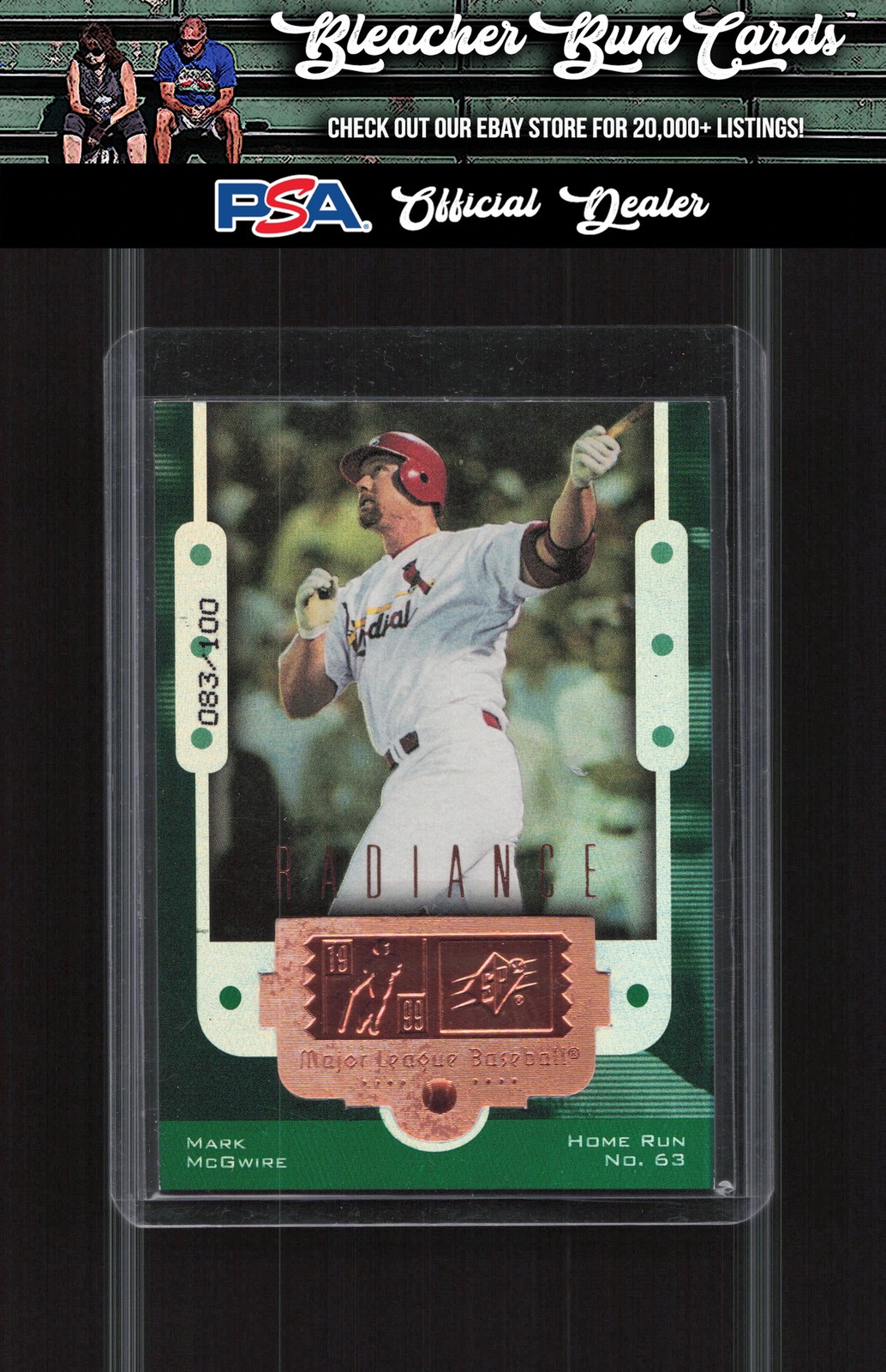 1999 SPx 3 Mark McGwire Finite Radiance #/100