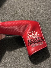 Scotty Cameron Design Red Vinyl Putter Head Cover Blade Milled Newport Select