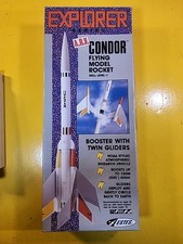 New Estes Explorer Condor Flying Model Rocket Booster With Twin Gliders #2075