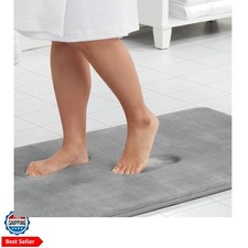 Memory Foam Bath Mat Non Slip Absorbent Super Cozy Velvet Bathroom Rug Carpet...