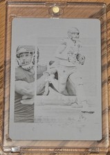 2017 Encased Football TRAVIS KELCE Black Printing Plate 1/1