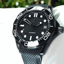 Handcrafted  Japanese NH35 Automatic Movement 007 Bond MOD 