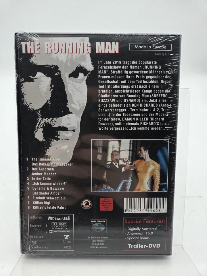 Running Man , DVD , 100% uncut , Arnold Schwarzenegger , NEU/OVP - Bild 2 von 2