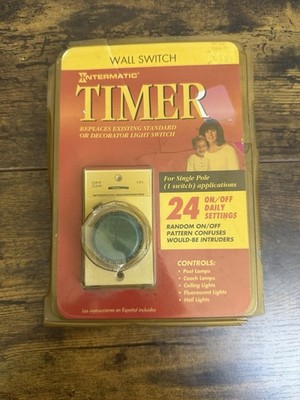 Intermatic Programmable Electronic Wall Switch Security Timer Model EJ341AC NEW 