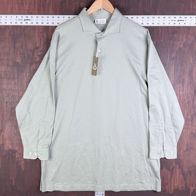 The Armoury Spread Collar Polo Shirt By Ascot Chang Matcha Green Men s 2XL XXL