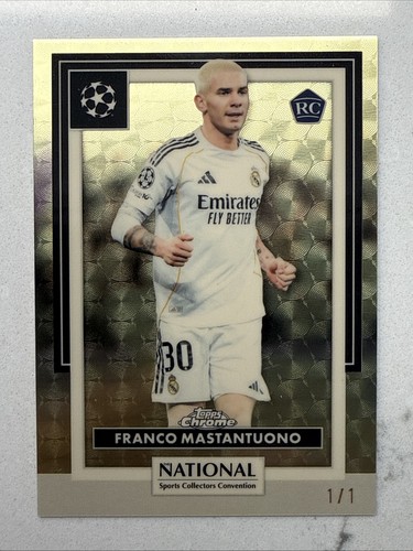 2026 Topps Chrome Franco Mastantuono 1/1 SUPERFRACTOR RC ROOKIE GOLD VINYL SC-26