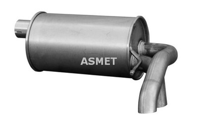 ASMET Endschalldämpfer Auspuff Endtopf 03.097