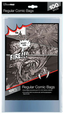 100 Ultra PRO Regular Size Comic Book Bags Storage 7-1/8" x 10-1/2" Sleeves New