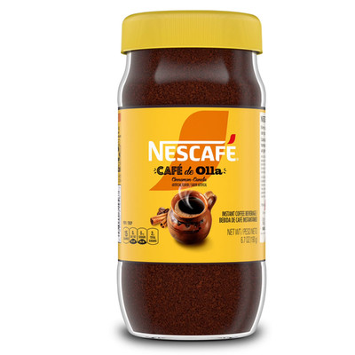 NESCAFE Cafe De Olla, Cinnamon Flavored Instant Coffee, 6.7 Oz. Jar NEW