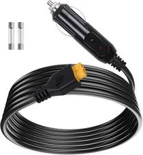 Portable12V/24V car Charger Suitable for Ecoflow Delta/River, Bluetti black