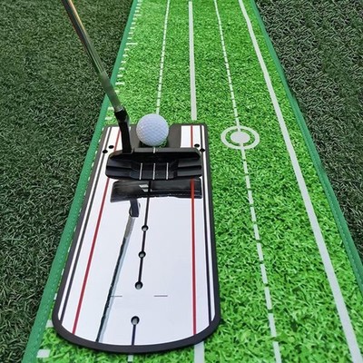 Golf Putting Alignment Mirror für Anfänger Tragbare Eyeliner Putting Aid