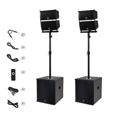 PRORECK CLUB 6000 DJ Speaker System 15 inch PA Subwoofer 6000W Line Array