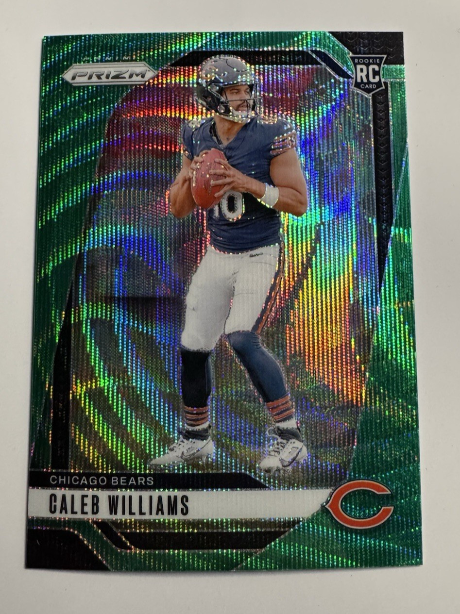 2024 Panini Green Wave Prizm #301 Caleb Williams Bears RC Rookie