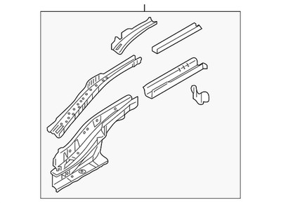 Genuine Mitsubishi Rail Assembly 5253BX56