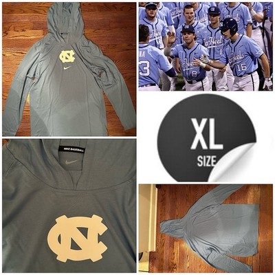 north carolina Tar Heels Team Issued Nike Baseball Pullover Shirt