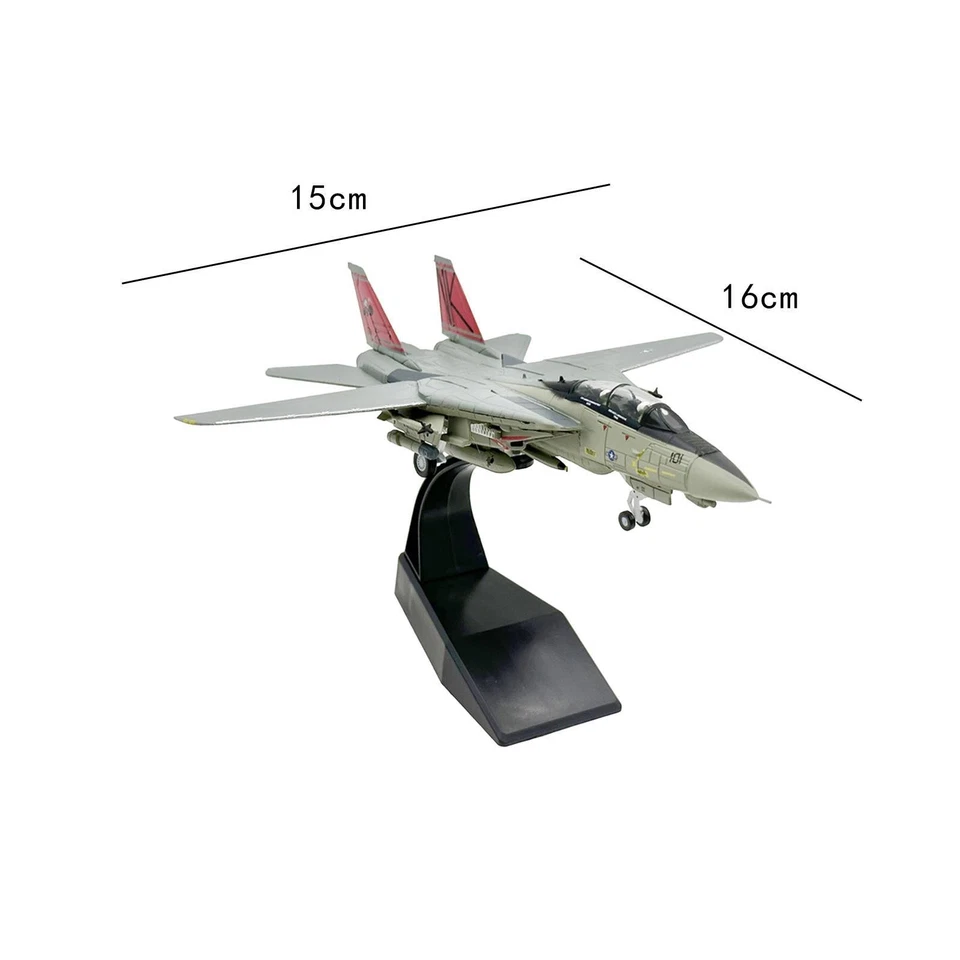 1: 100 F 14 avions enfants jouets modèle en alliage moulé sous pression pour - Photo 4/4