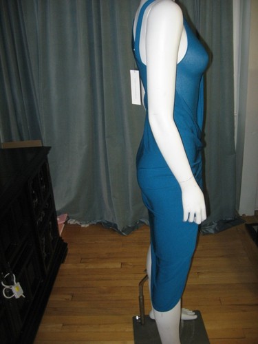 DVF Diane Von Furstenberg CORTIZA Draped Jersey Dress Teal 0 US $465 - 第 6/12 張圖片