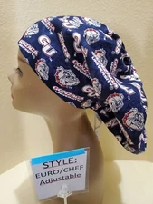 Gonzaga Bulldogs Women's Euro/Chef Surgical Scrub Hat/Cap