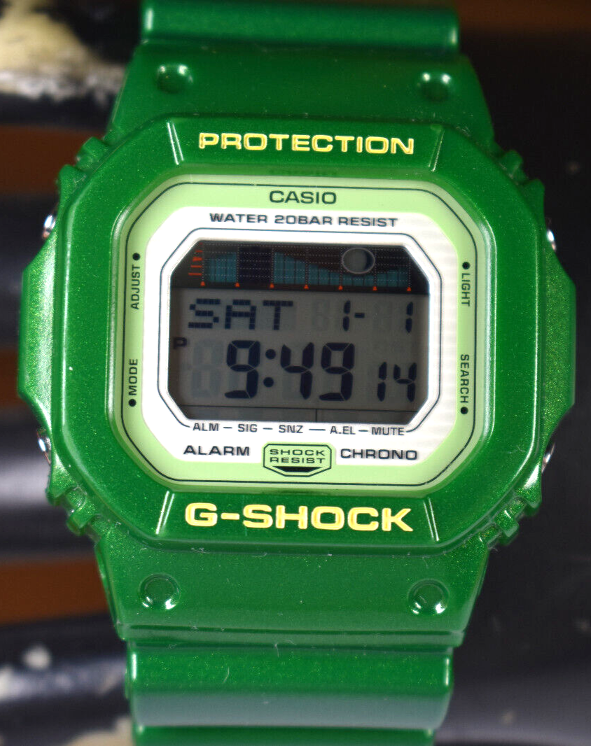 CASIO GLX5600A-3 (3151) G-Lide Men's Green Digital Watch NEW CASIO GLX5600A-3 (3151) G-Lide Men's Green Digital Watch NEW