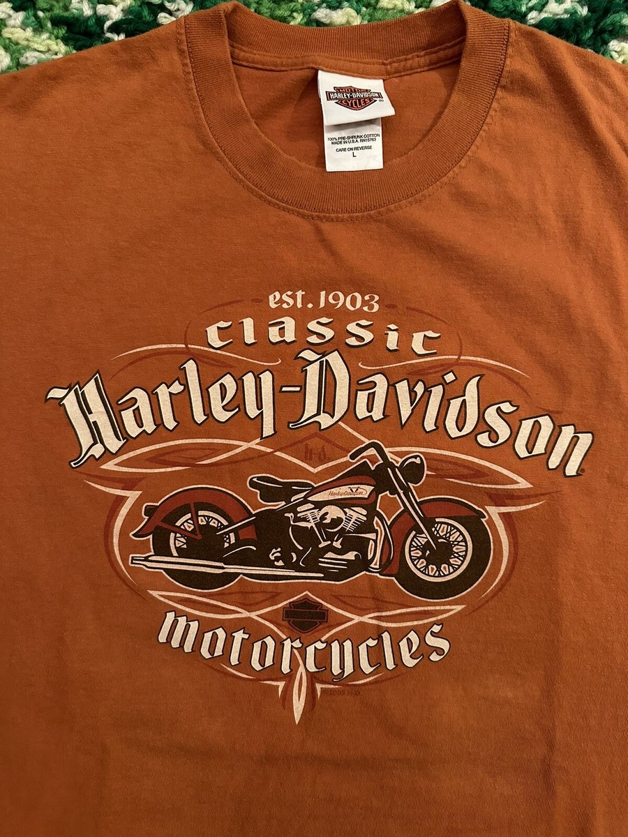 Harley-Davidson Tシャツ L size MADE IN USA Vintage Harley Davidson T Shirt Size L Made In USA Visalia