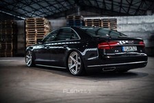 Cars audi a 8 sedan tuning Desk Mat Stitched