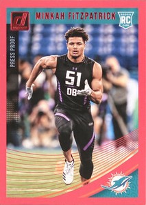 2018 Panini Donruss Football Rookies #353: Minkah Fitzpatrick Press Proof Red