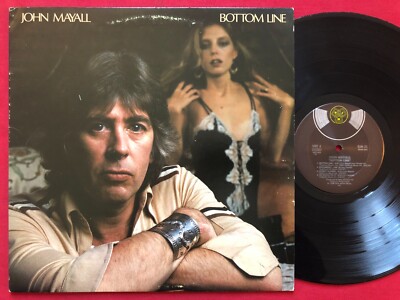 JOHN MAYALL ~ BOTTOM LINE LP PROMO (1979) ORIG VG+ BLUES ROCK DJM 23