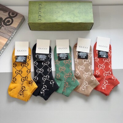 GUCCI ソックス 2足 GUCCIブランド2足セット靴下 ファッション 人気GG柄 韓国
