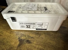 Ice Cube Bin Scoop Trays - Use It as a Portable Box in the Freezer,  32 Piece