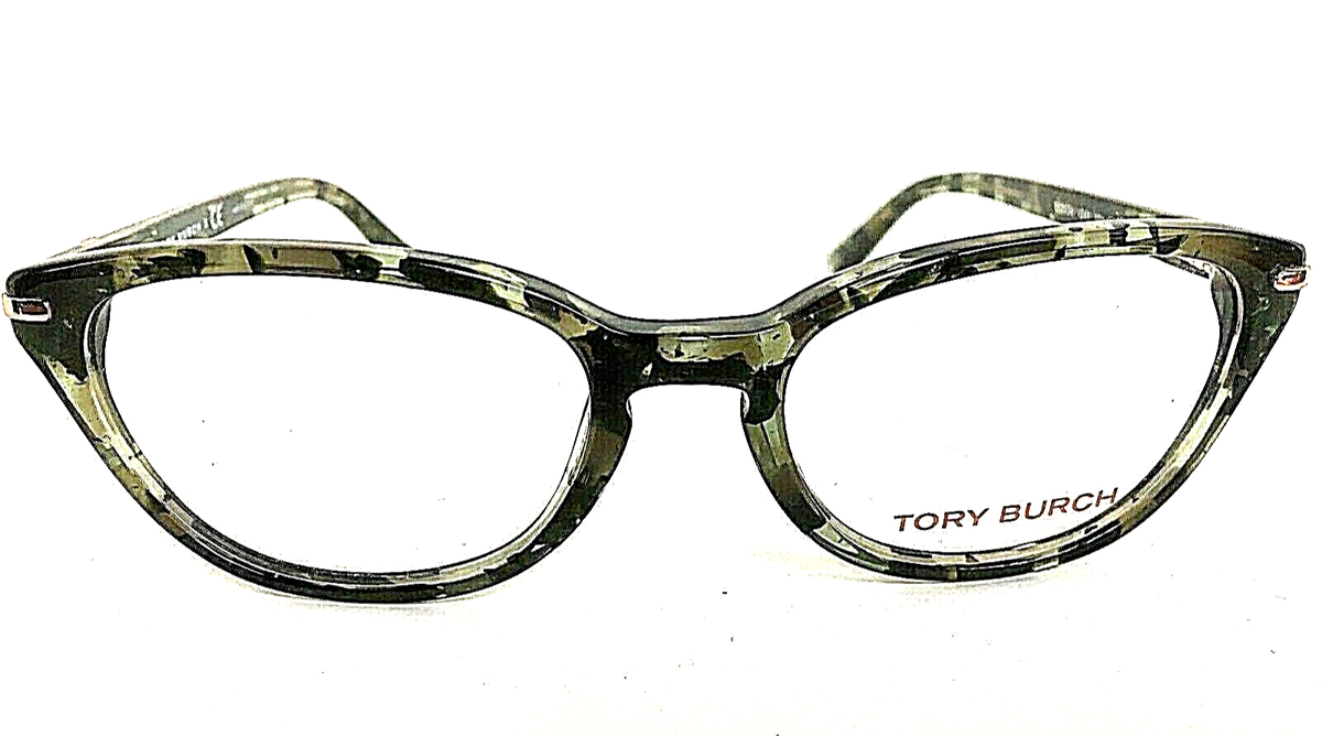 New TORY BURCH TY 2084 1241 Green Havana 52mm Cat Eye  display picture 2
