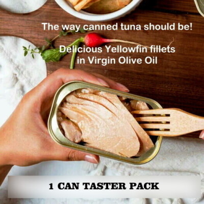 NATURAL CATCH   1 CAN TASTER   Yellowfin Tuna Fish in Olive Oil    DELICIOUS!  