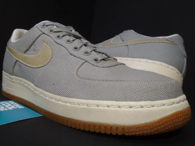 2007 NIKE AIR FORCE 1 LOW SUPREME '07 TOILE GRIS COOL GOMME BLANCHE 316133 011 11