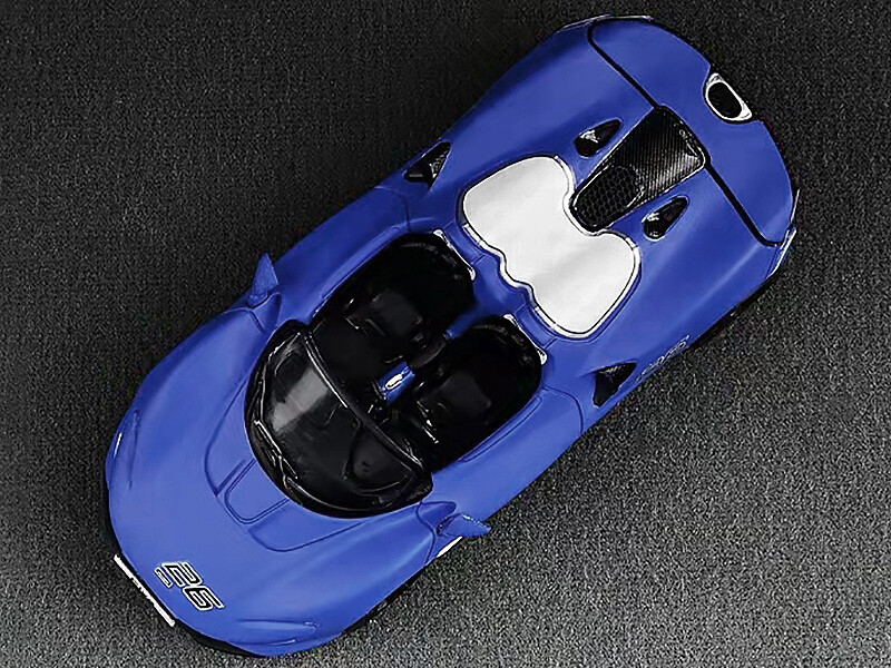 MCLAREN ELVA CONVERTIBLE #26 MATT BLUE EXTRA WHEELS 1/64 CM MODEL