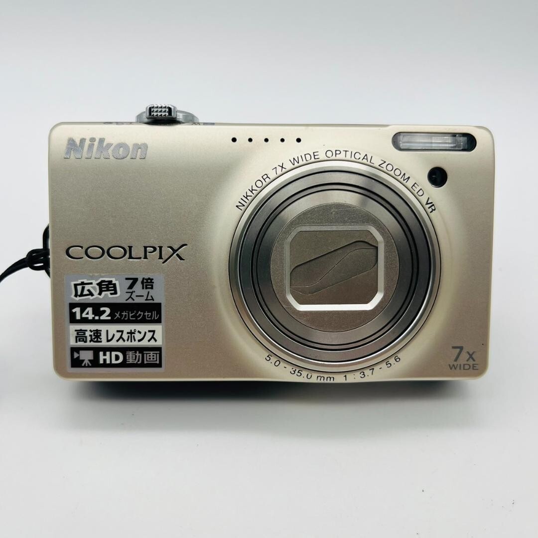 Nikon Coolpix S6000 14.2MP 7X Zoom Digital Camera From Japan