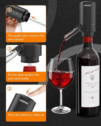 Rechargeable Electric Wine Opener Set - All-in-One Premium Wine Gift with Win... - Picture 2 of 9