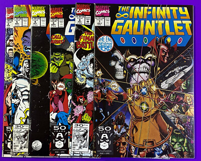 INFINITY GAUNTLET 1-6 COMPLETE (MARVEL 1991) THANOS | HIGH GRADES