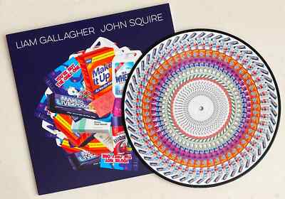 LIAM GALLAGHER JOHN SQUIRE zoetrope pic disc FIRST PRESS HAND NUMBERED - BLOOD