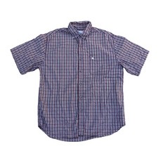 Vintage CARHARTT Button Down Shirt Men's LARGE Plaid Short Sleeve Collar Top